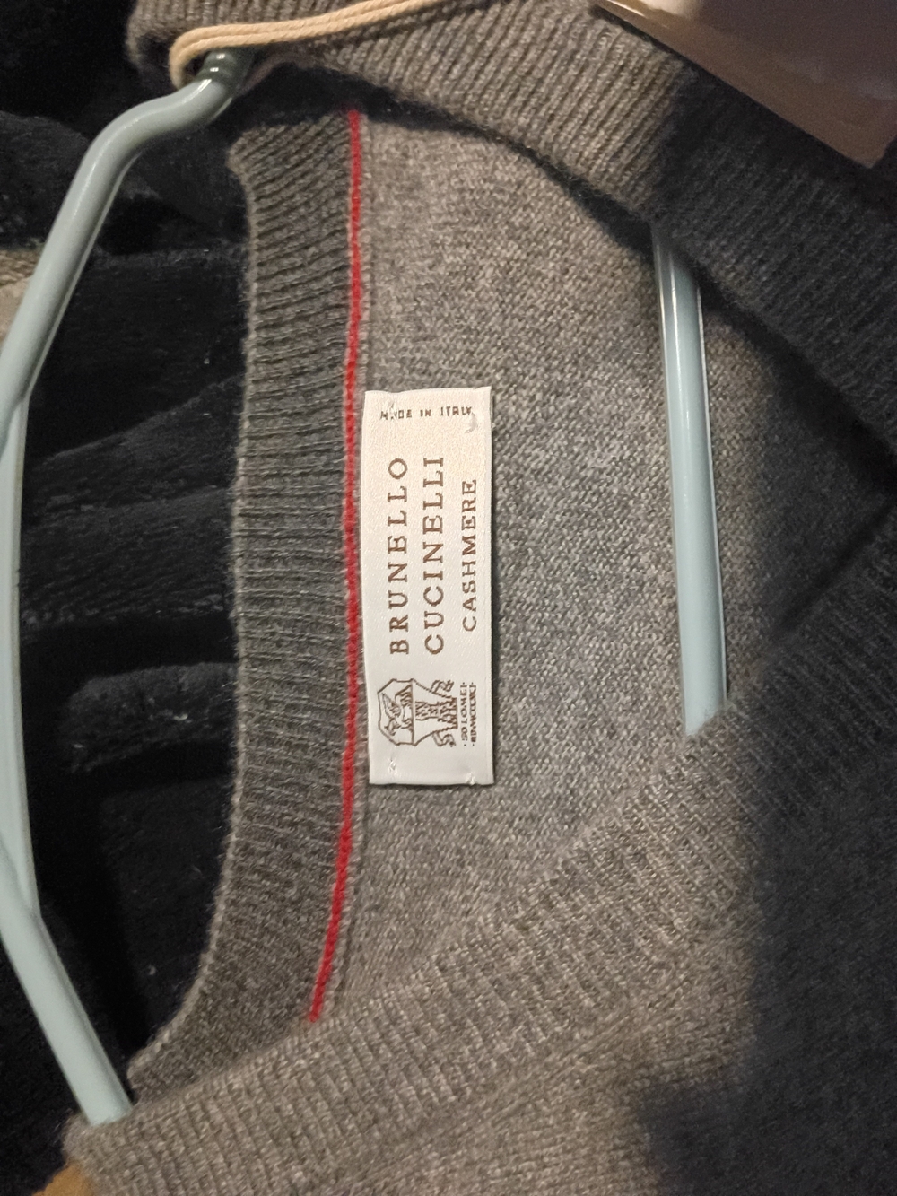 Brunello Cucinelli Men's Gray Cashmere Sweater